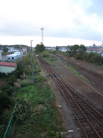 名寄駅南の名寄本線跡